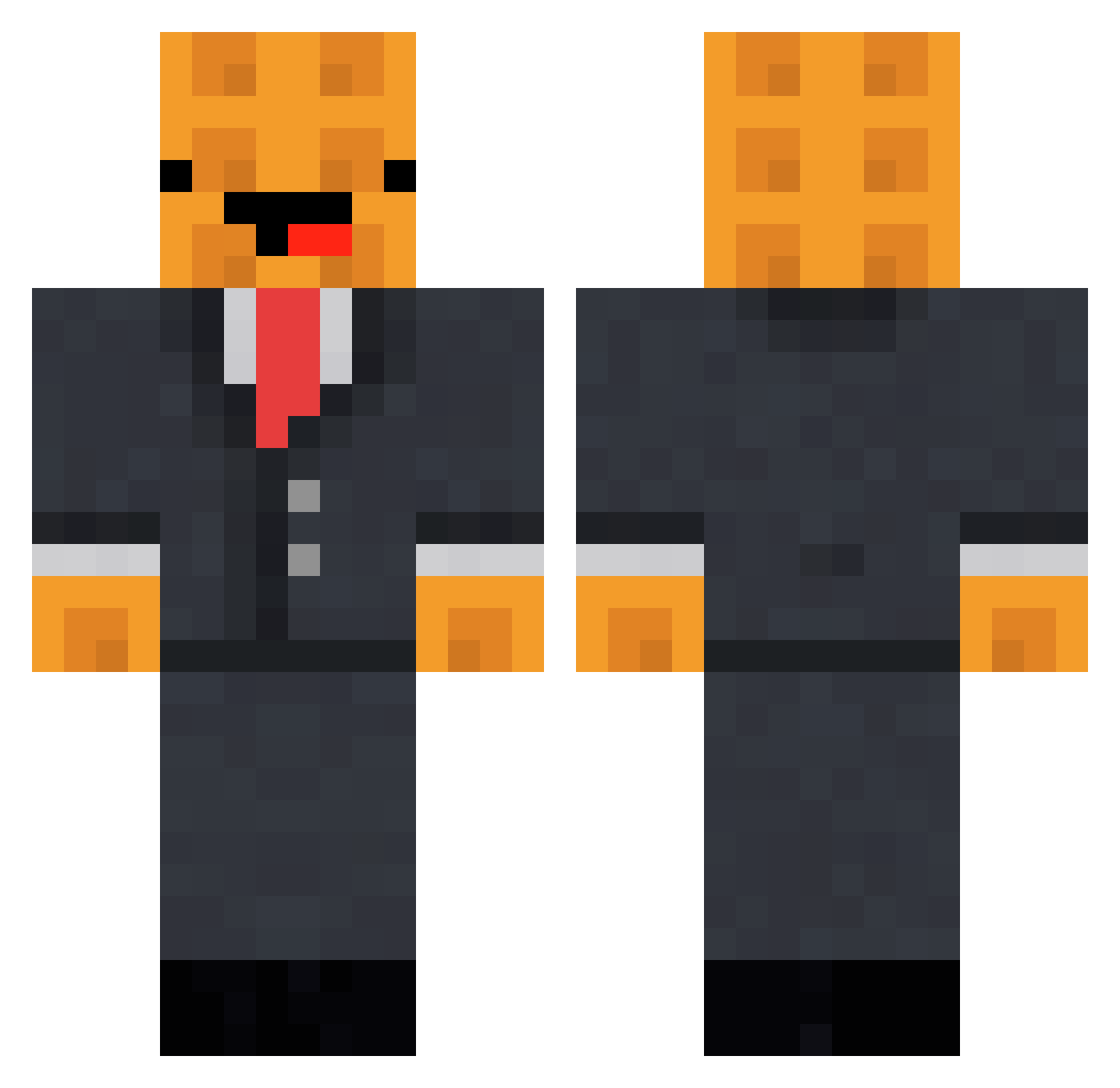 Kinda_Sweaty4066 Minecraft skin, front and back view