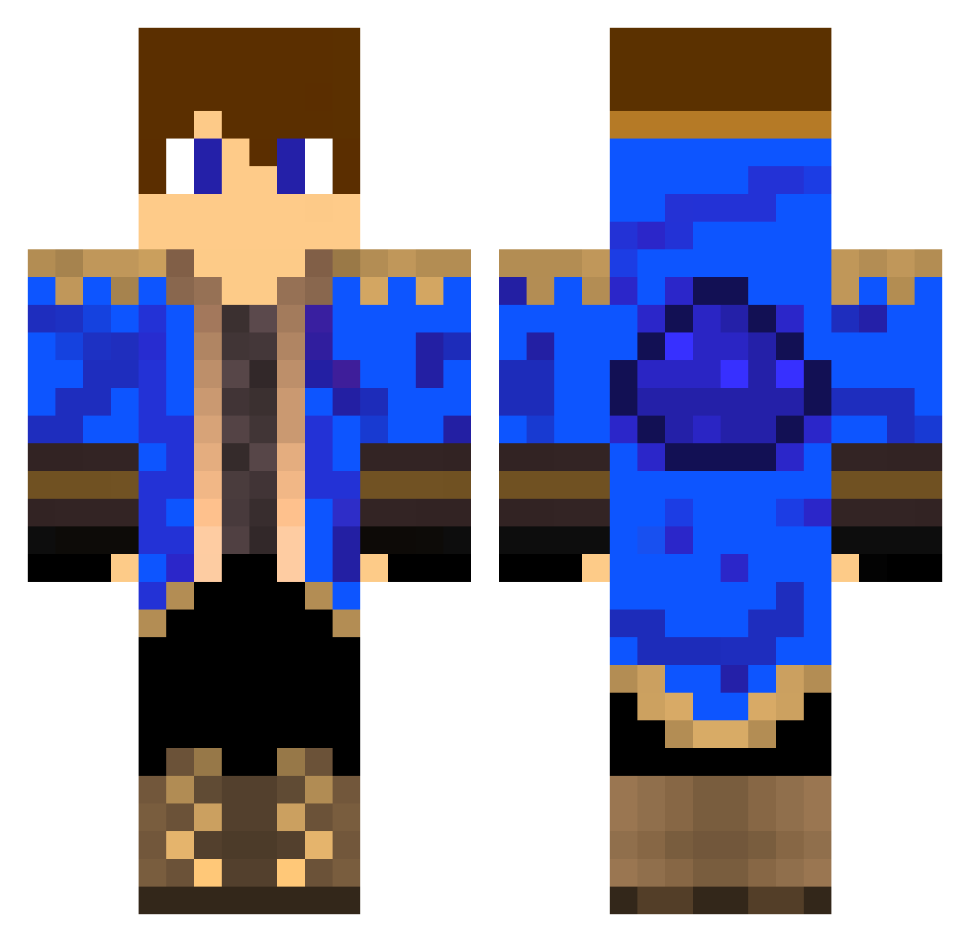 ONIseiryu Minecraft skin, front and back view