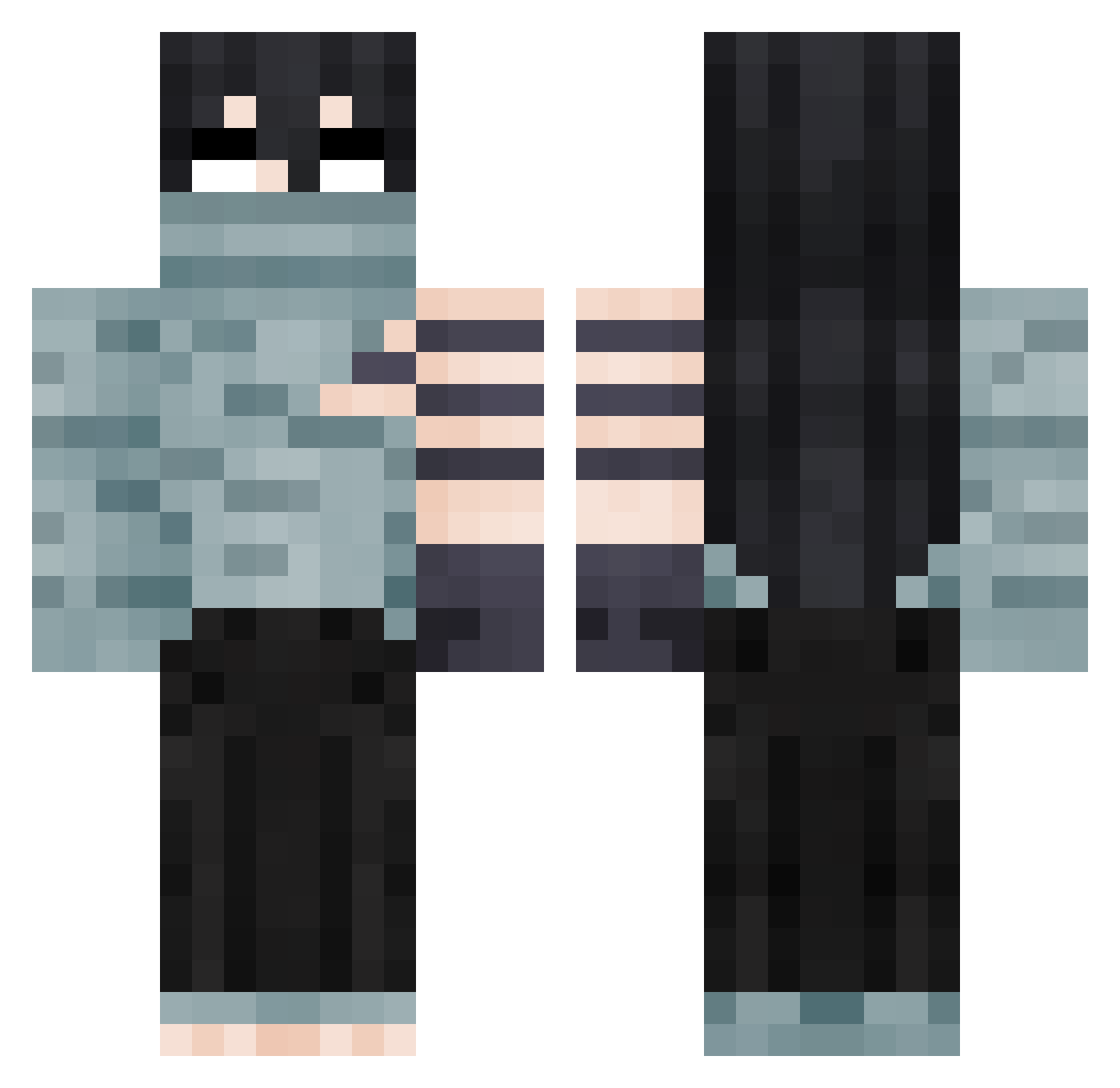_staihn801 Minecraft skin, front and back view