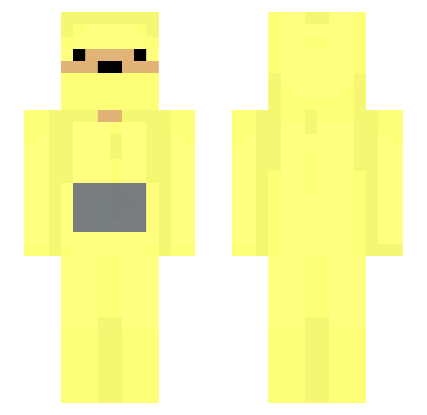 reselalala Minecraft skin, front and back view