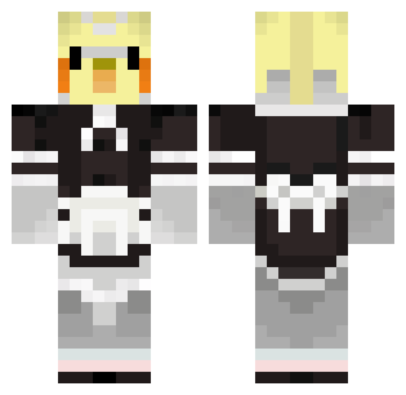 maaaaaawwwwww Minecraft skin, front and back view
