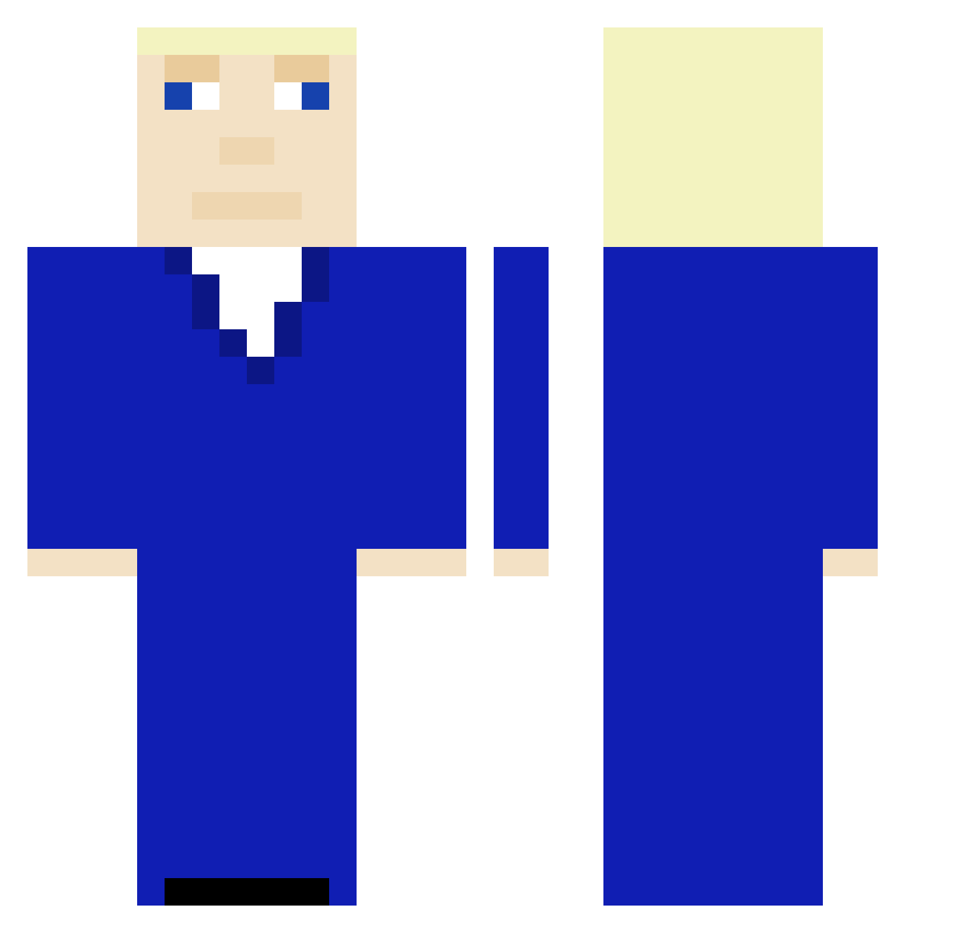 MRPatrick0404 Minecraft skin, front and back view