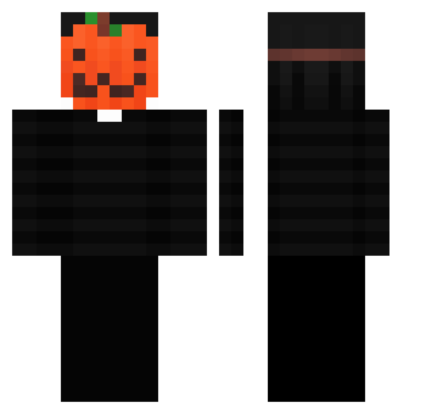 alaguill Minecraft skin, front and back view