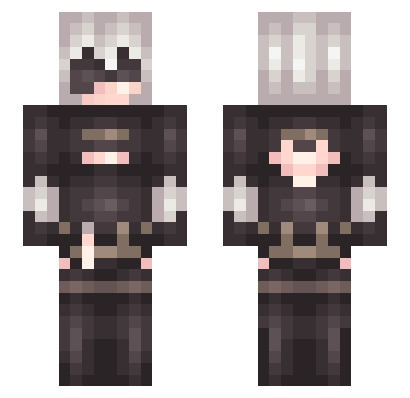Nico11_ Minecraft skin, front and back view