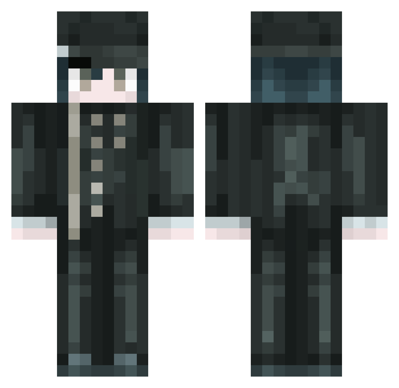 idyllist Minecraft skin, front and back view