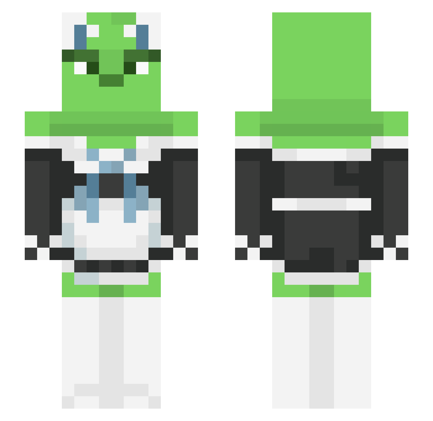sxdsy Minecraft skin, front and back view