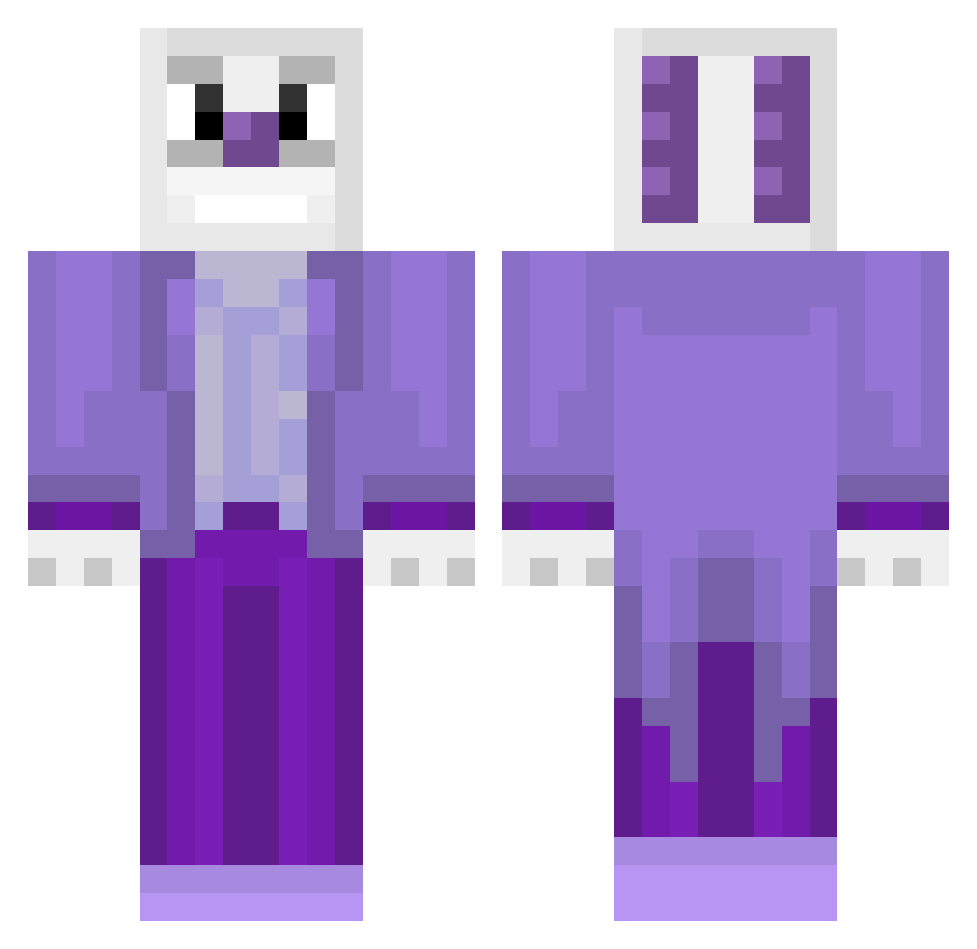 tcirs Minecraft skin, front and back view