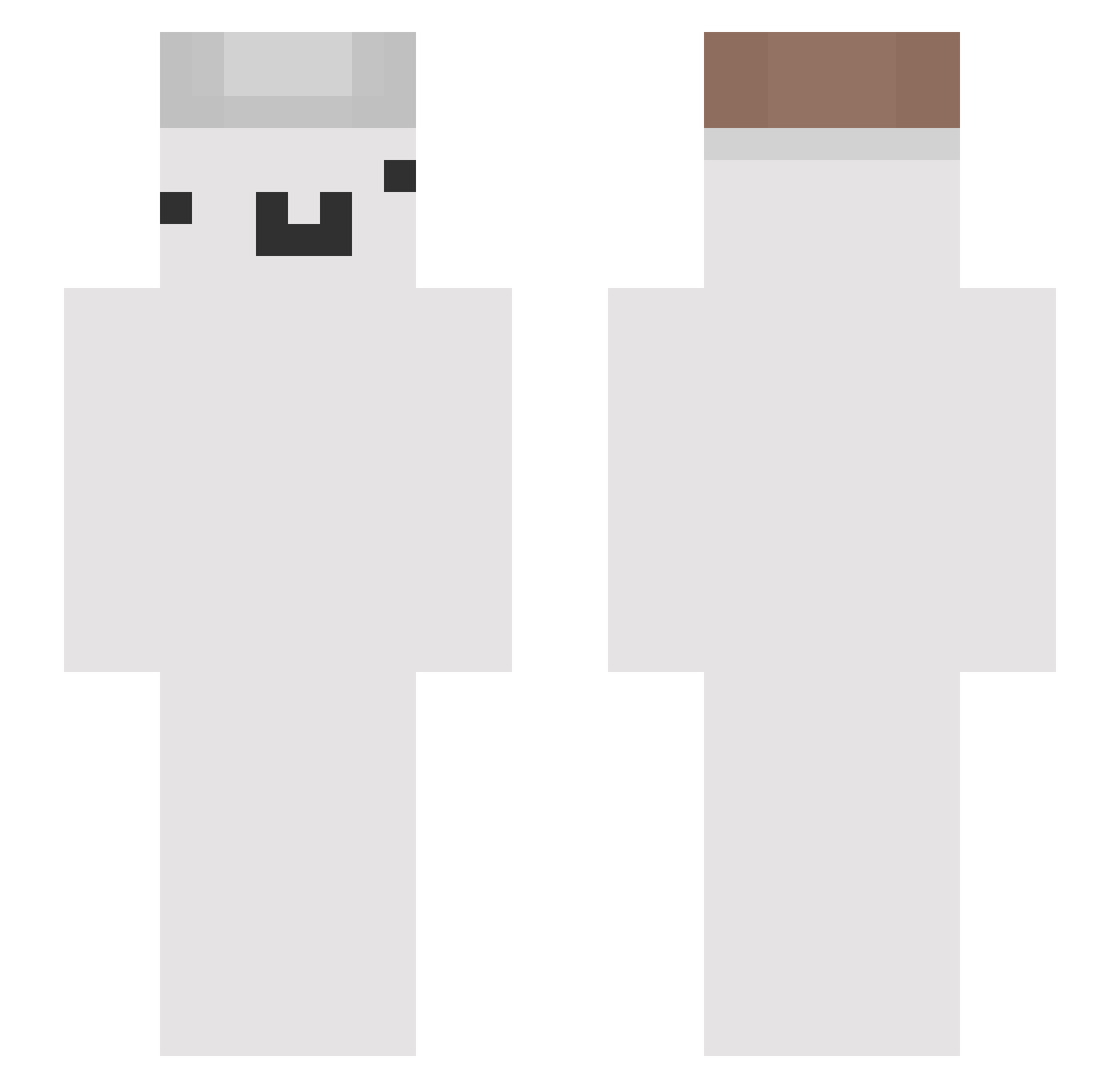 crazy_game Minecraft skin, front and back view