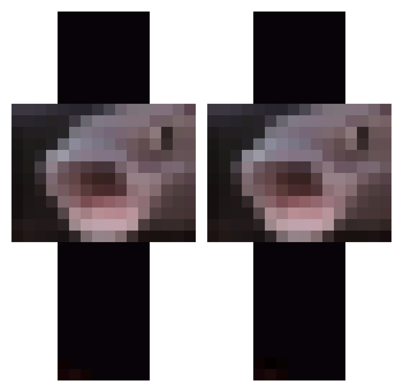 ydi_ Minecraft skin, front and back view