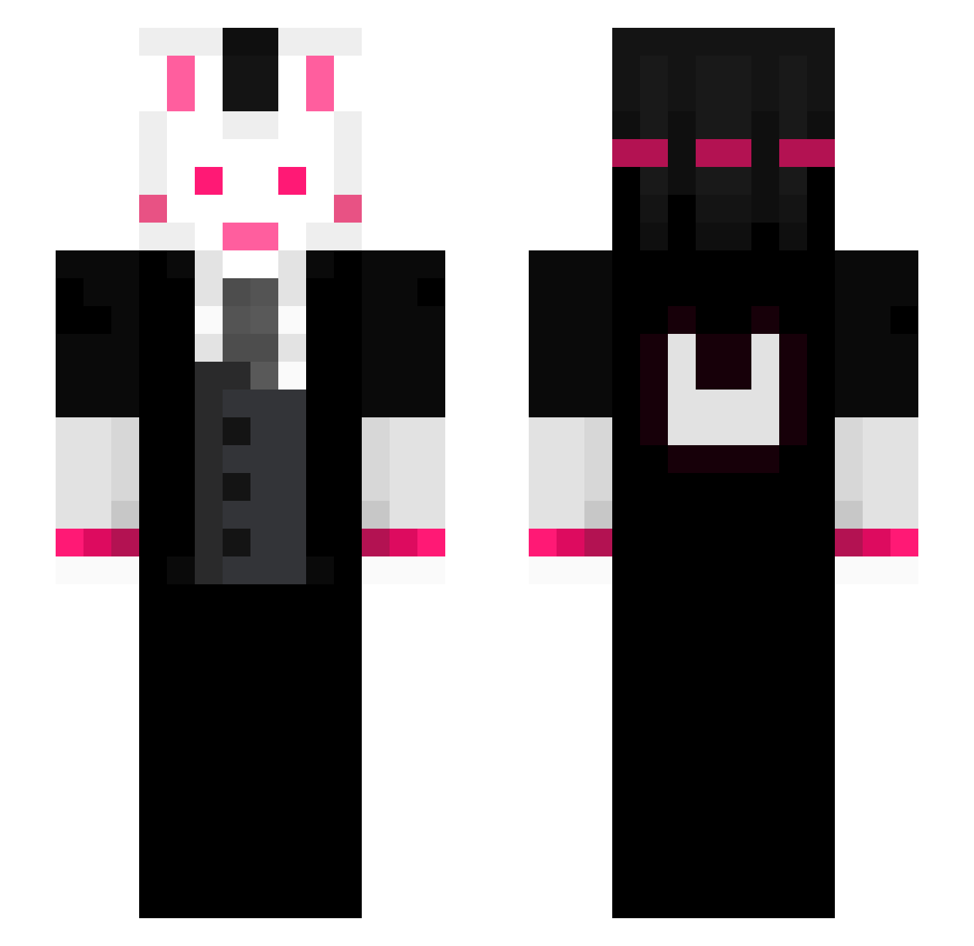 AwakePuppet8857 Minecraft skin, front and back view