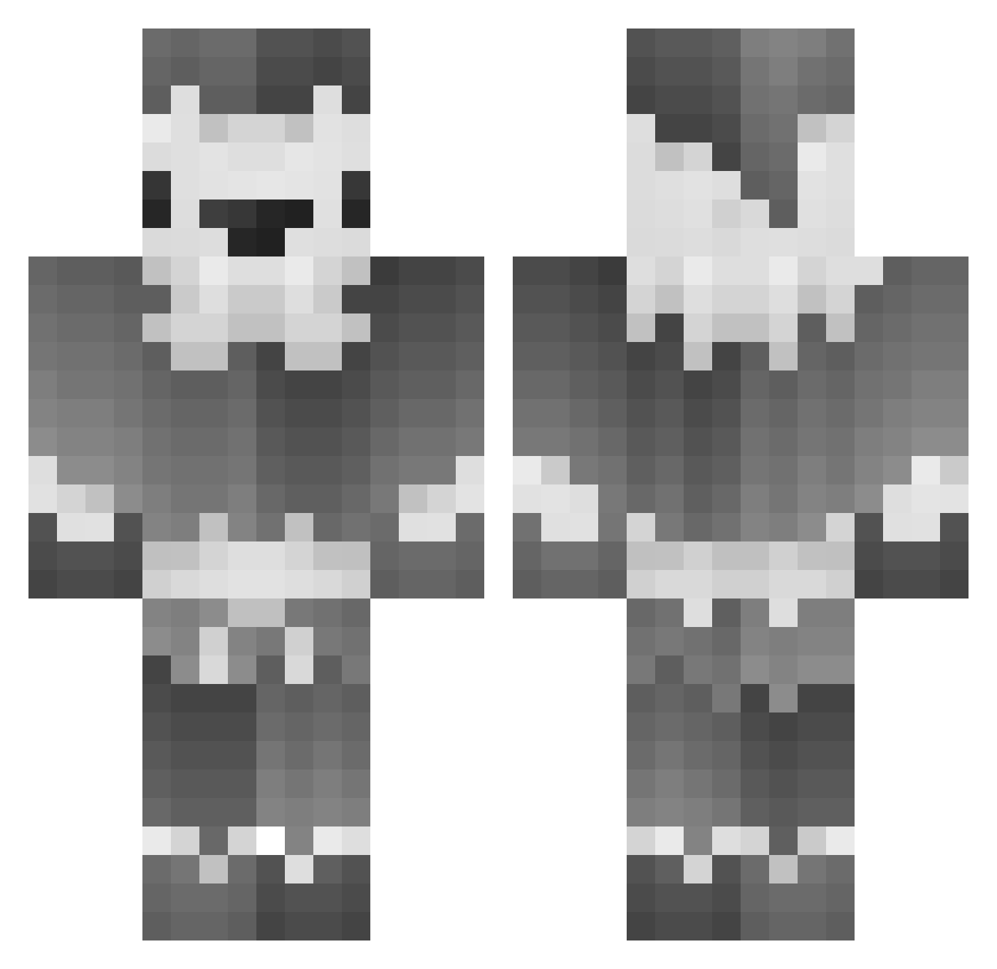 LaytonRainbow Minecraft skin, front and back view