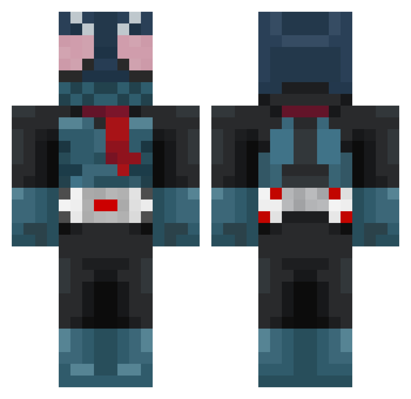 ThatsNovo Minecraft skin, front and back view