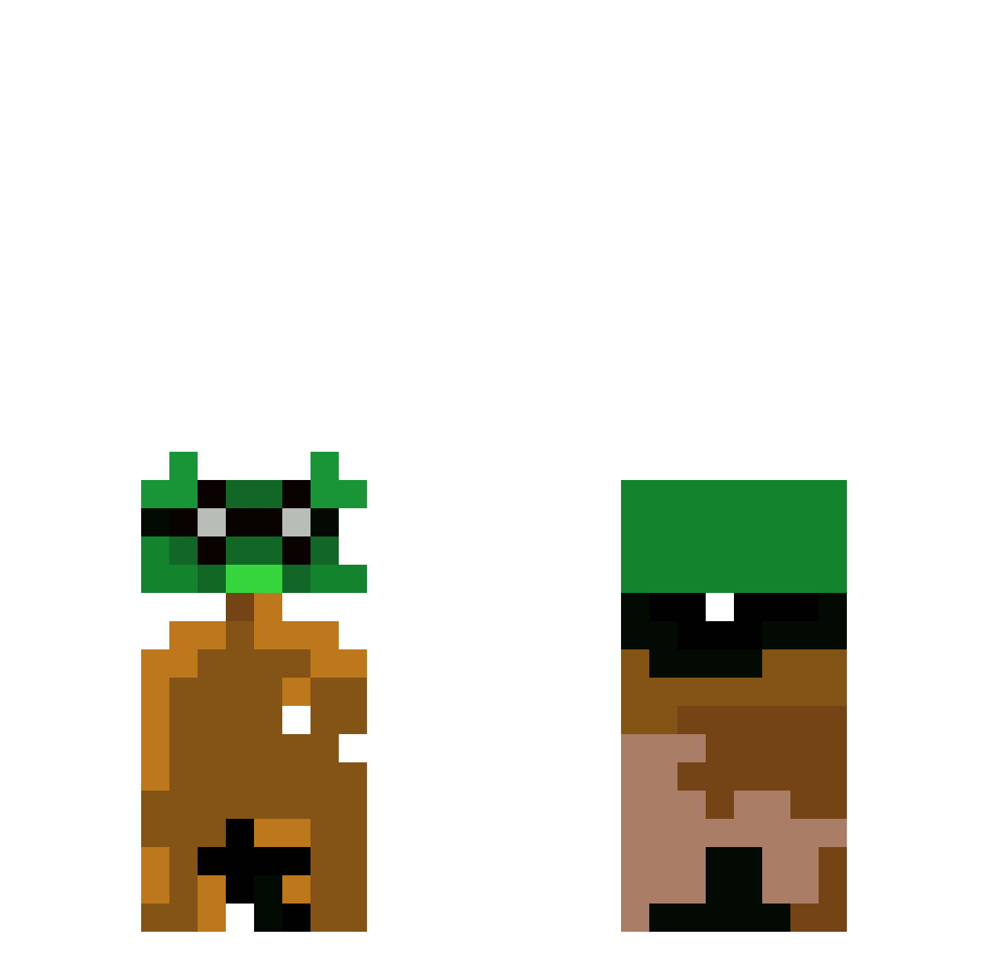 Ancientcards7 Minecraft skin, front and back view