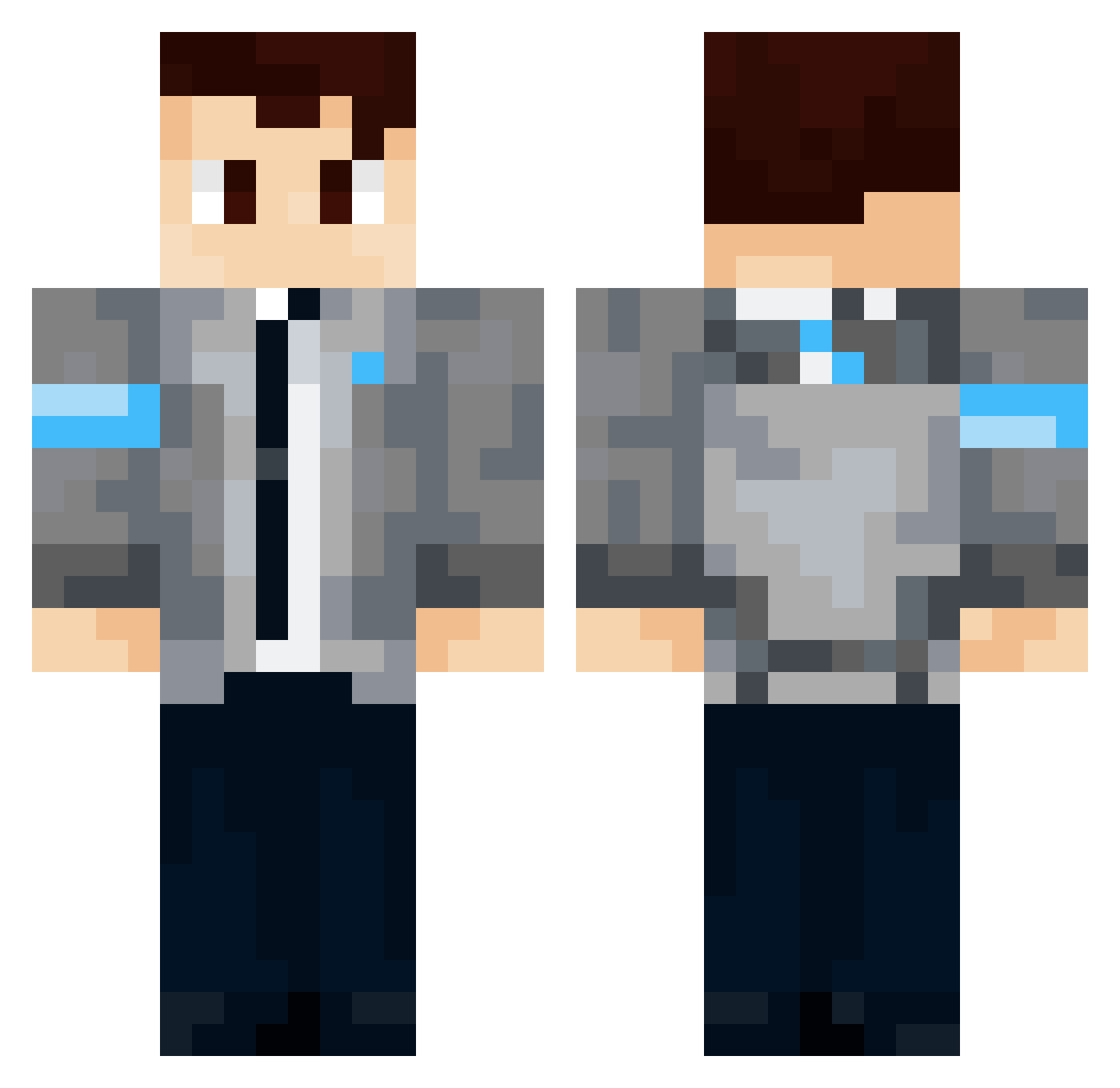 demdem551 Minecraft skin, front and back view