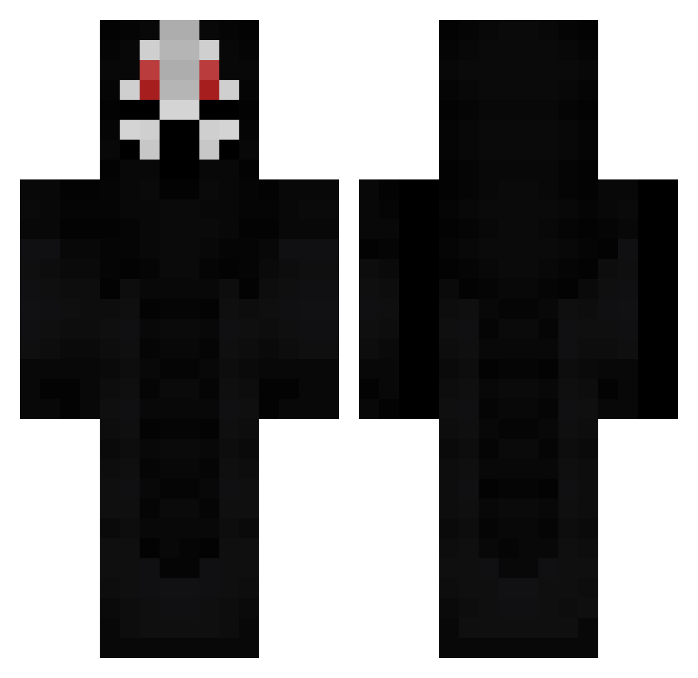 TryhardRTX Minecraft skin, front and back view