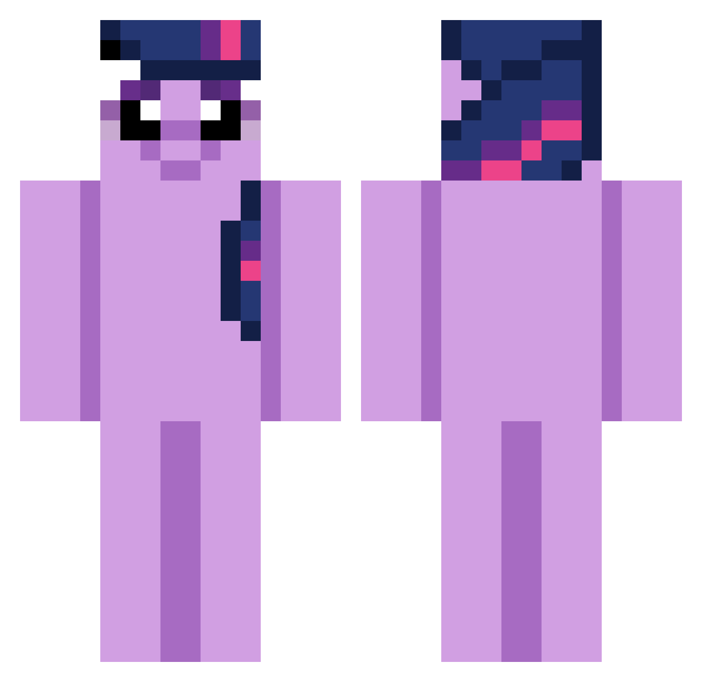 tamaraaaaa Minecraft skin, front and back view