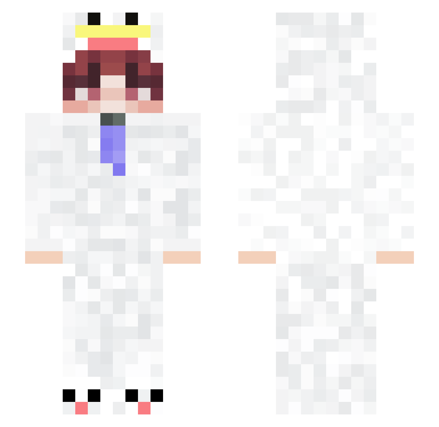 FREECSSS Minecraft skin, front and back view