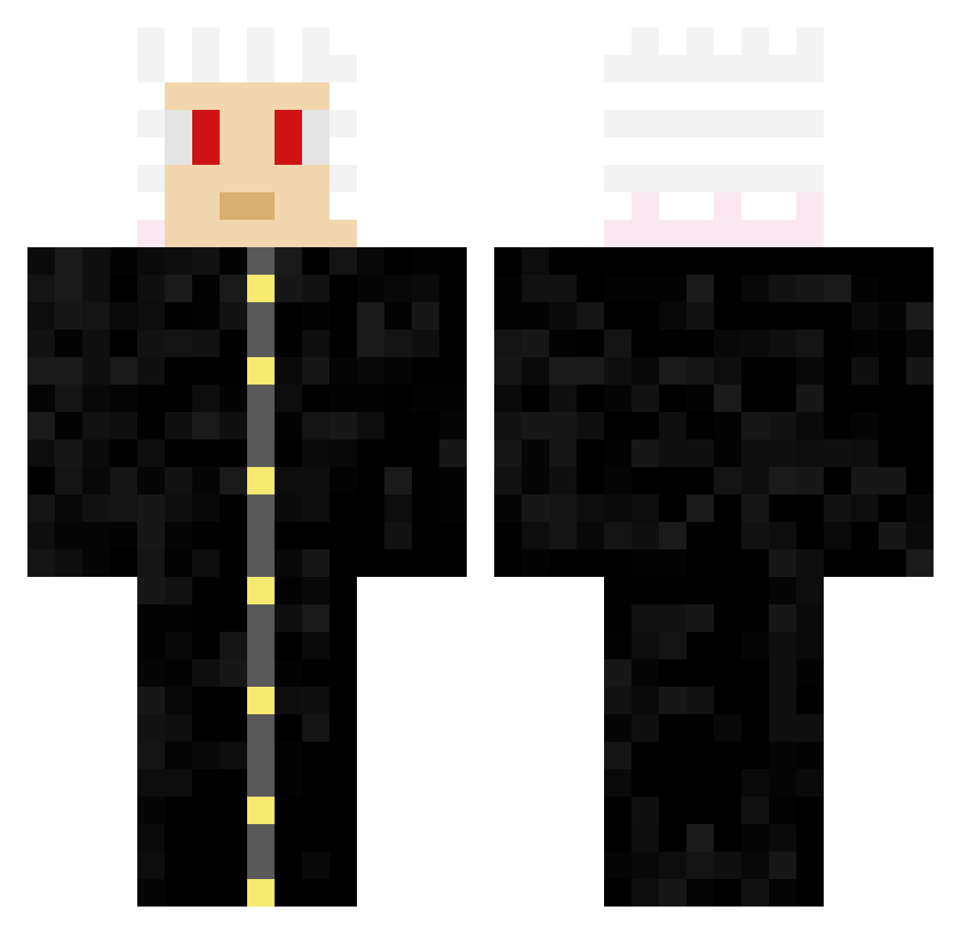 haragus Minecraft skin, front and back view
