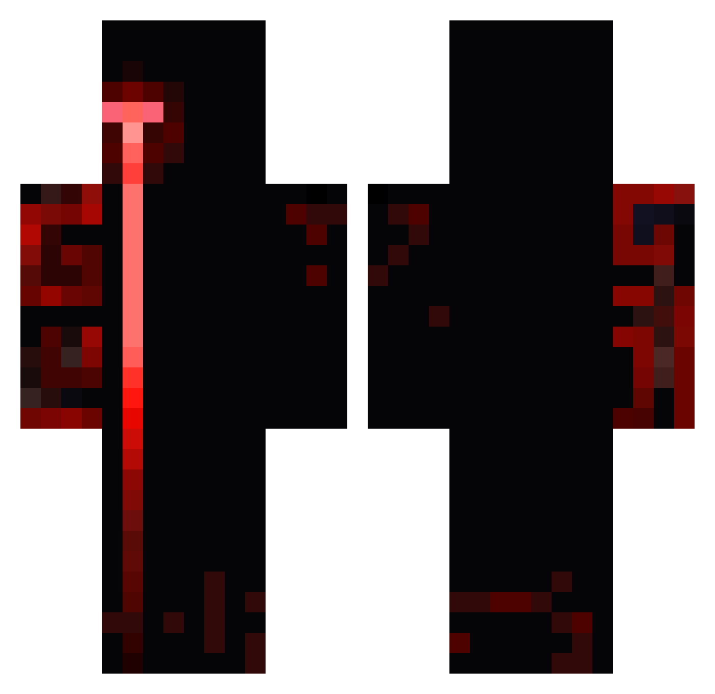 veyr0n Minecraft skin, front and back view