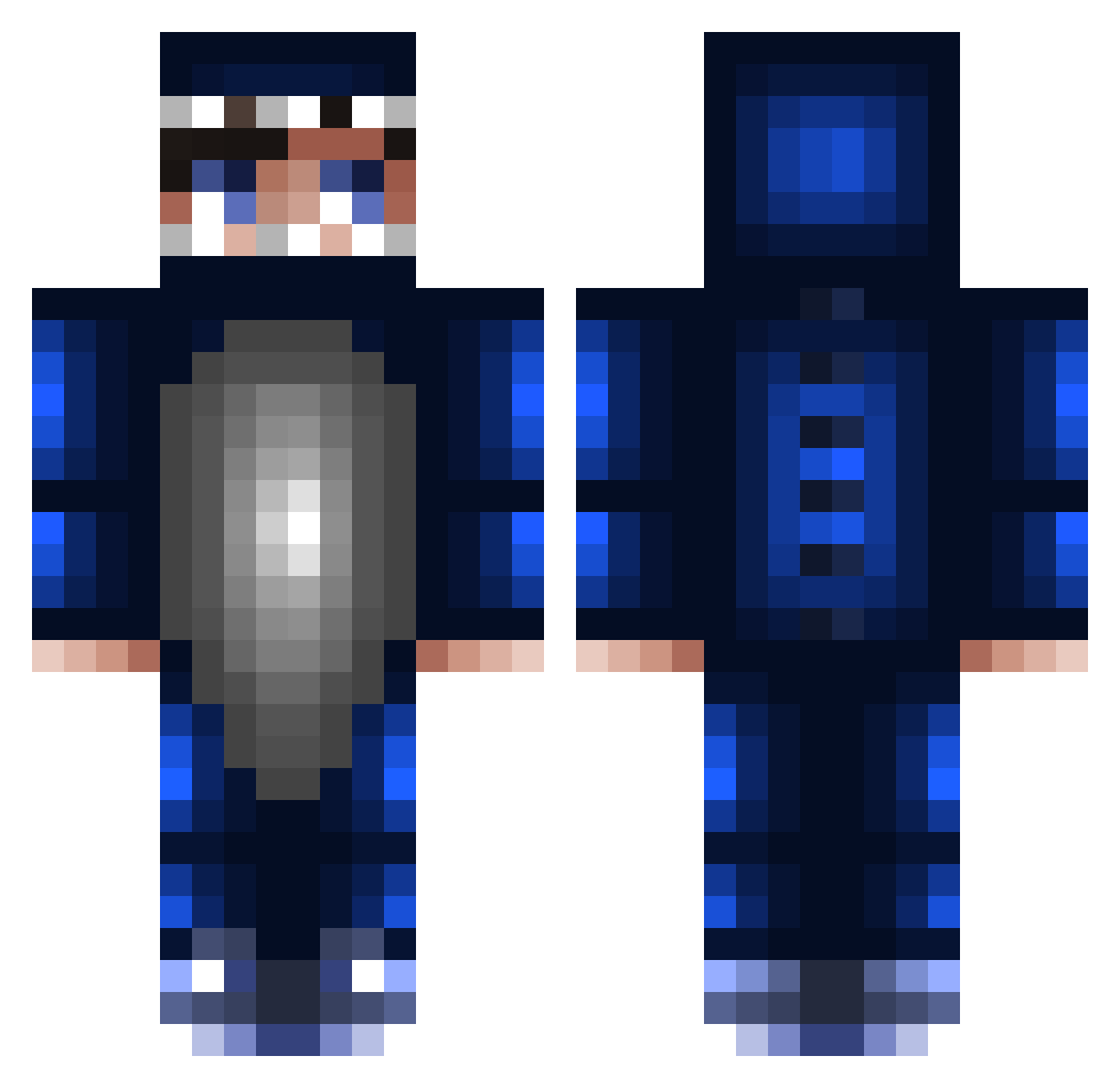 El_bastyzz Minecraft skin, front and back view