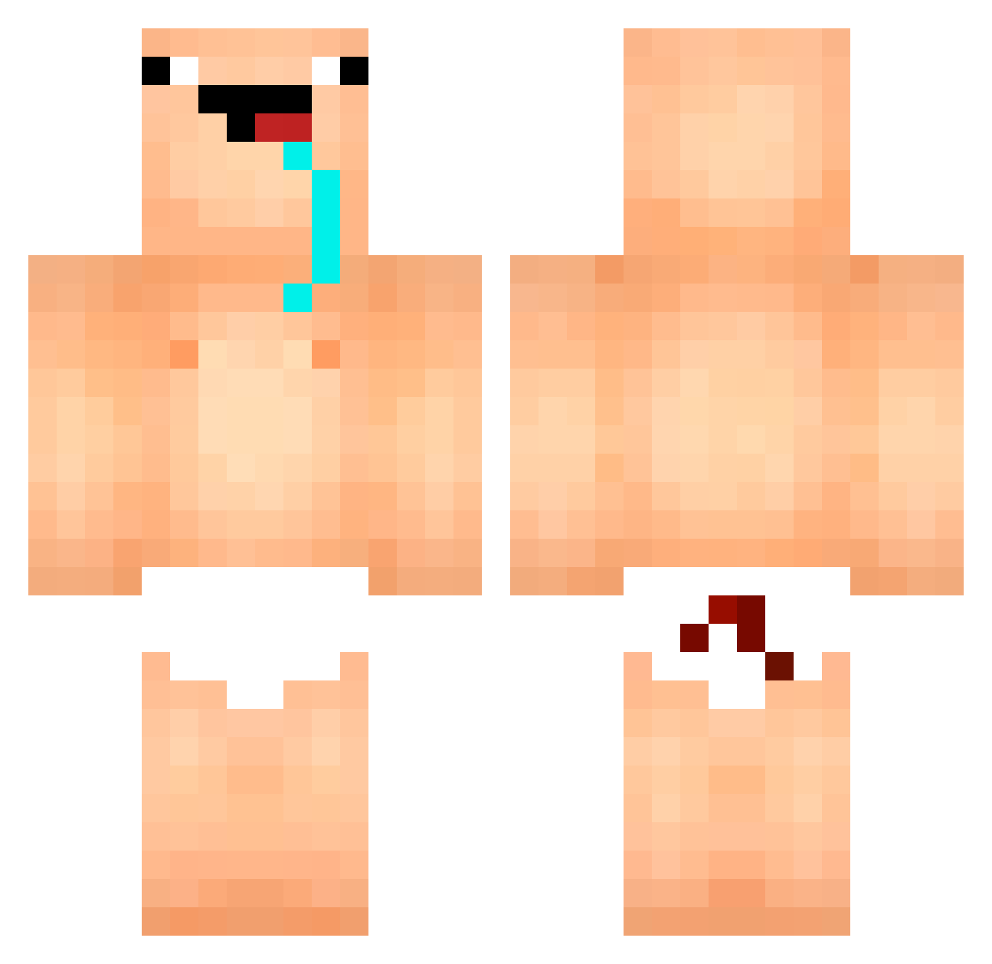 daryarc89xd Minecraft skin, front and back view