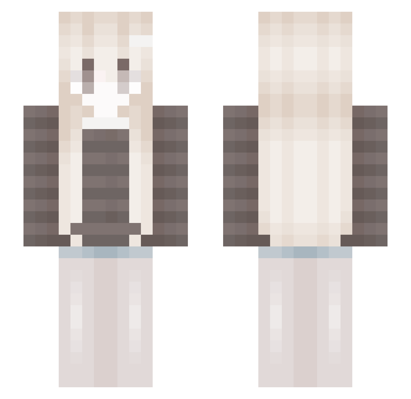 kotul77 Minecraft skin, front and back view