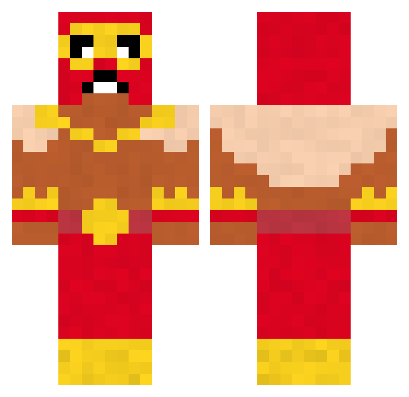 Cesarphoton Minecraft skin, front and back view