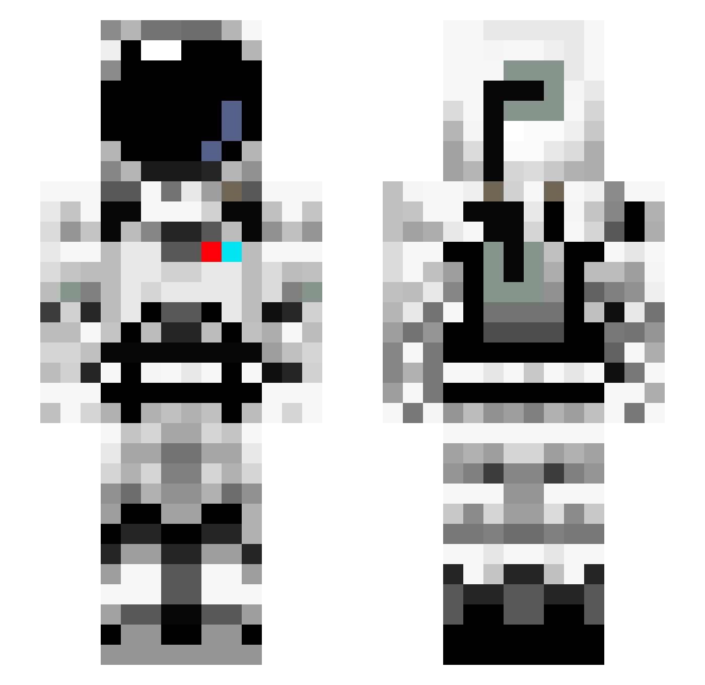 warman112 Minecraft skin, front and back view