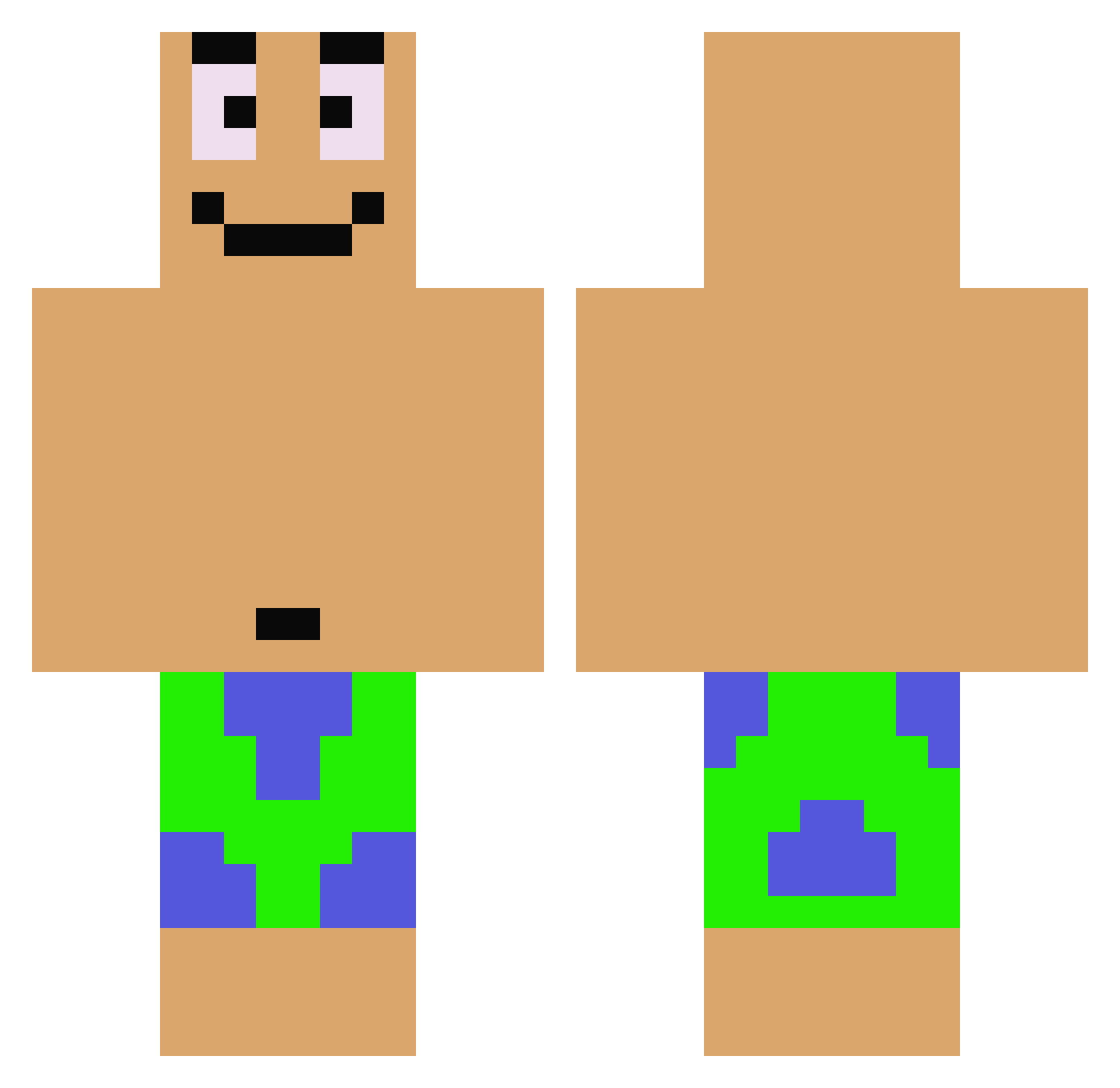 blob_2005 Minecraft skin, front and back view