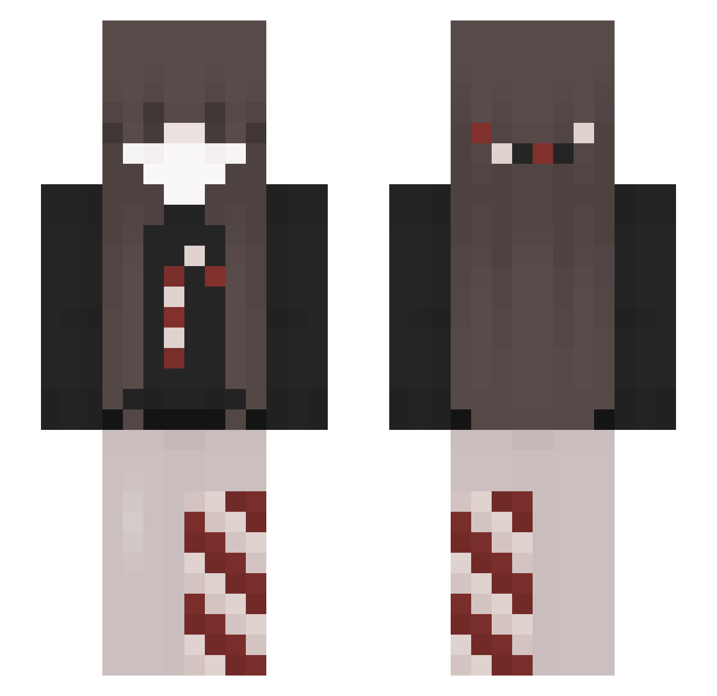 dzuszjablekk_ Minecraft skin, front and back view