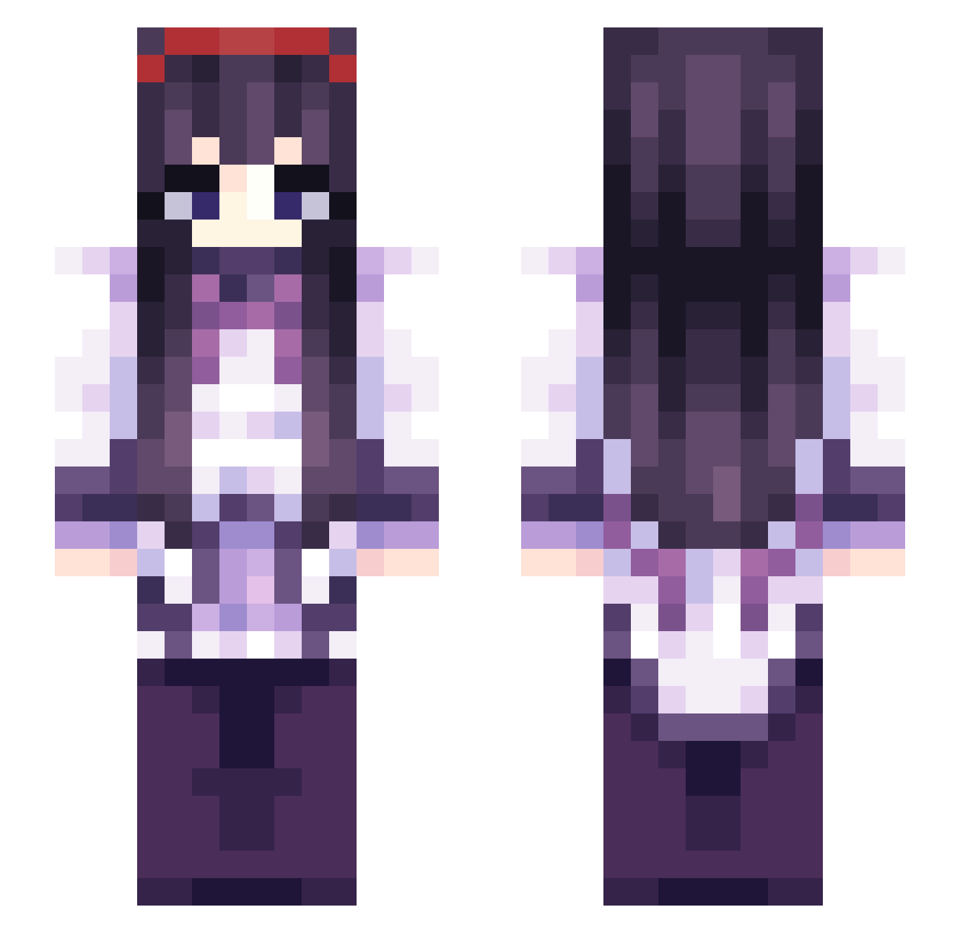 bmgyulvr123 Minecraft skin, front and back view