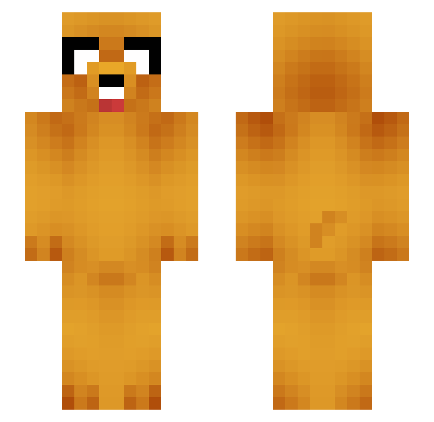 Ali_Ko Minecraft skin, front and back view