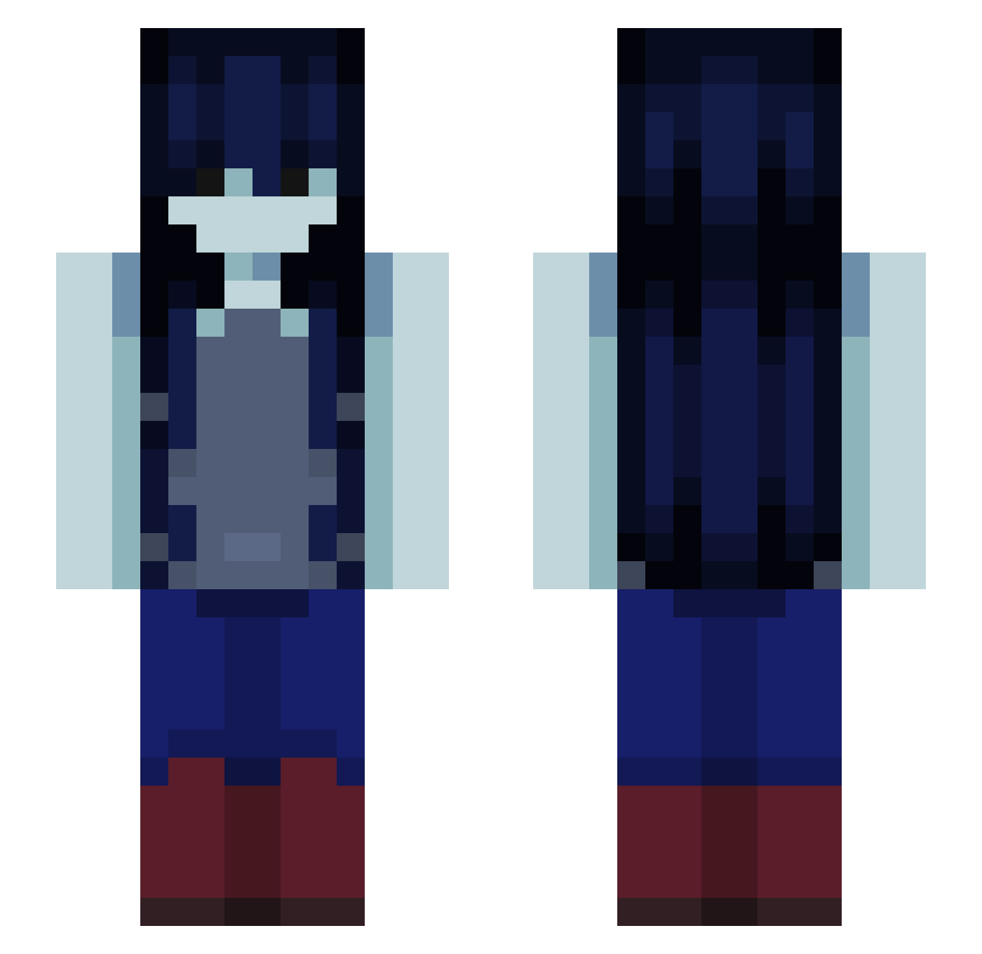 koziej1 Minecraft skin, front and back view