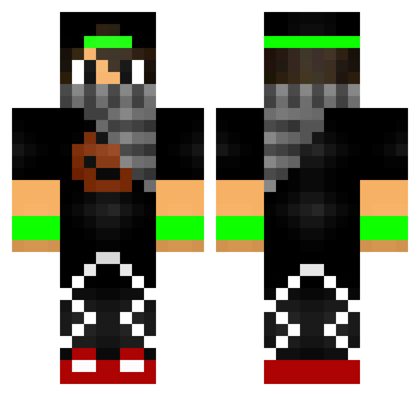 ImAlaa_xD Minecraft skin, front and back view