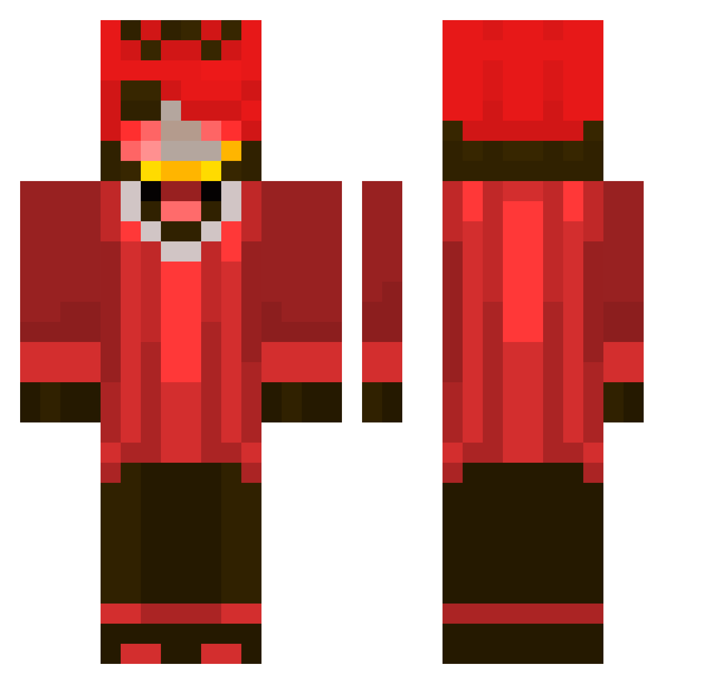 XSirLancelot99X Minecraft skin, front and back view