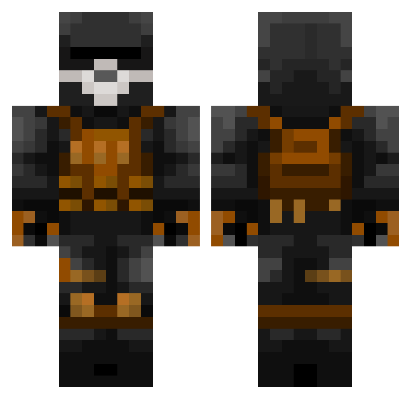 FellowAlpaca648 Minecraft skin, front and back view