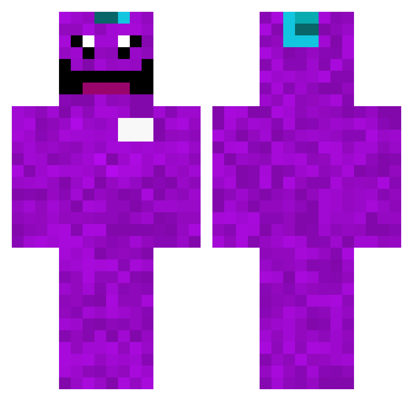 1Emirhan Minecraft skin, front and back view
