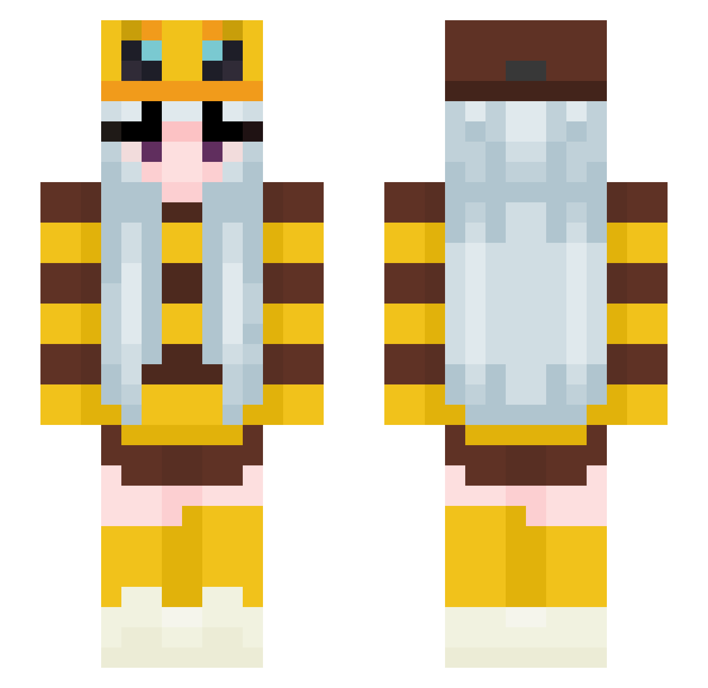 canned_yeast Minecraft skin, front and back view