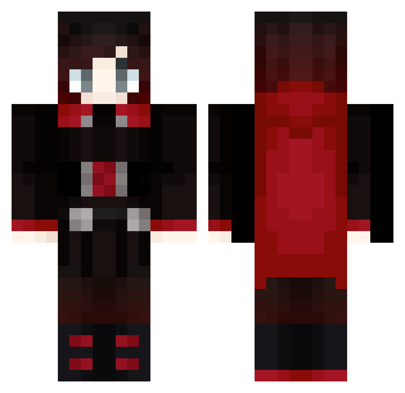 somekid96 Minecraft skin, front and back view
