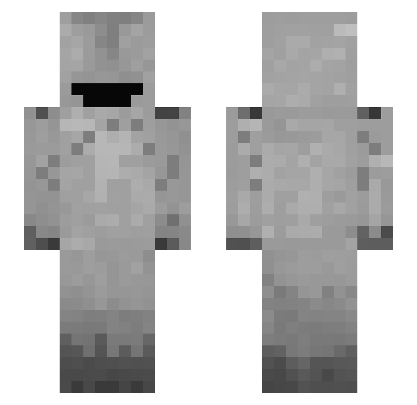 dfrulla Minecraft skin, front and back view