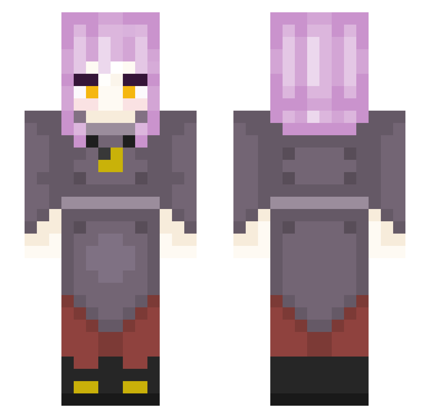 Timicek_cz Minecraft skin, front and back view