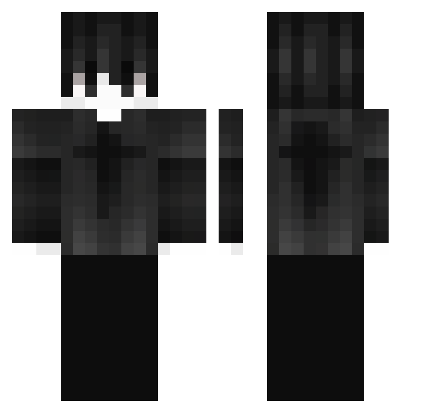 vinhd829 Minecraft skin, front and back view