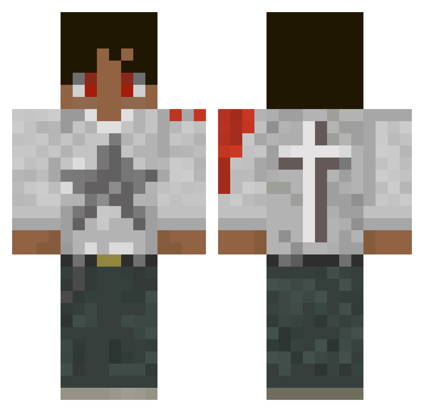 Hoodye_ Minecraft skin, front and back view