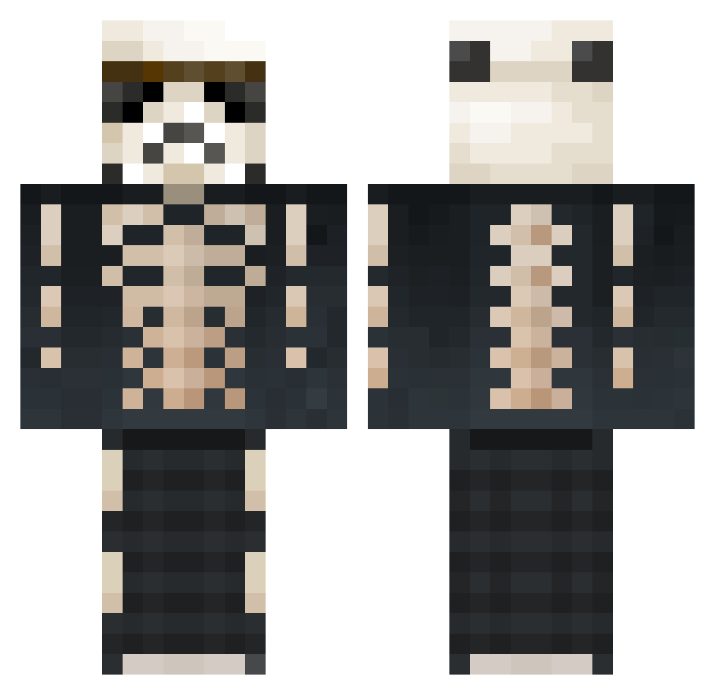 FraGg3r_0242 Minecraft skin, front and back view