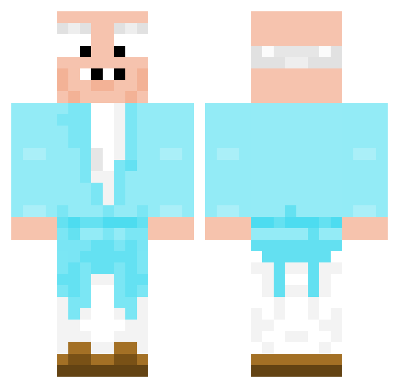 tgayvonbumselot Minecraft skin, front and back view