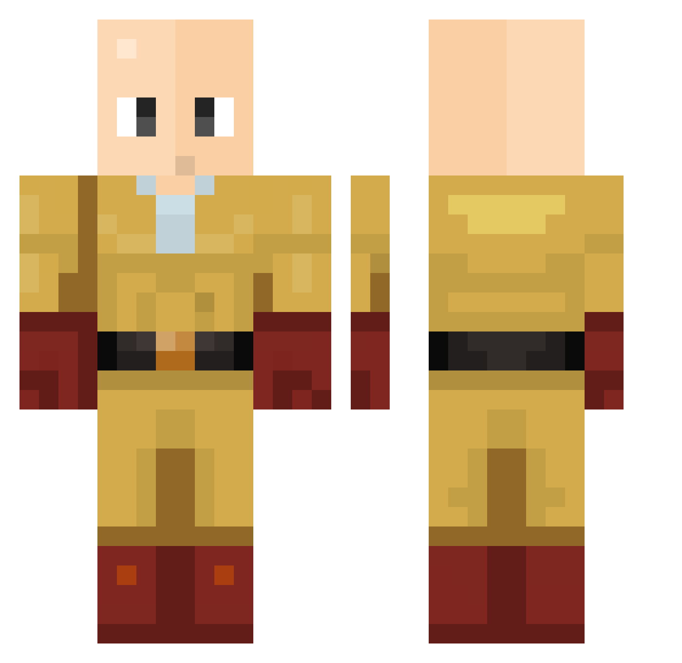 Star_PhoenixXD Minecraft skin, front and back view