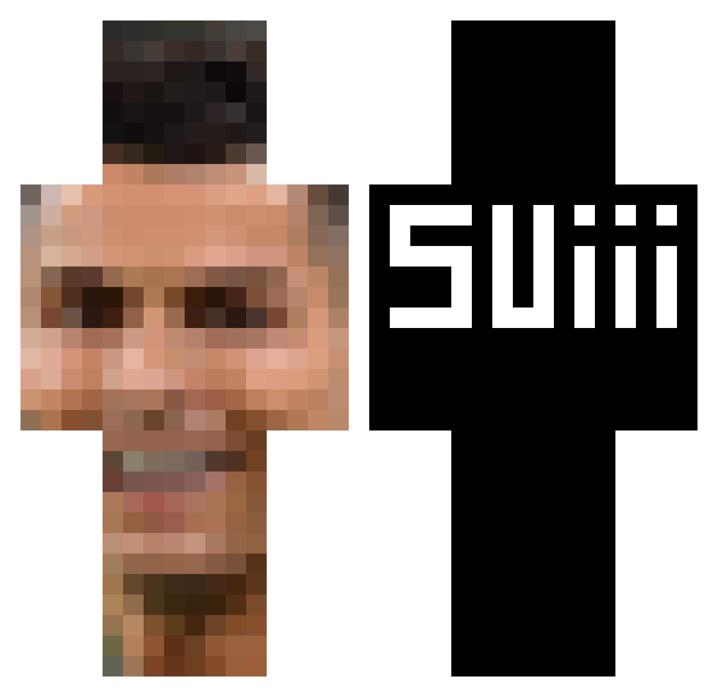 S3npaiZ4za Minecraft skin, front and back view