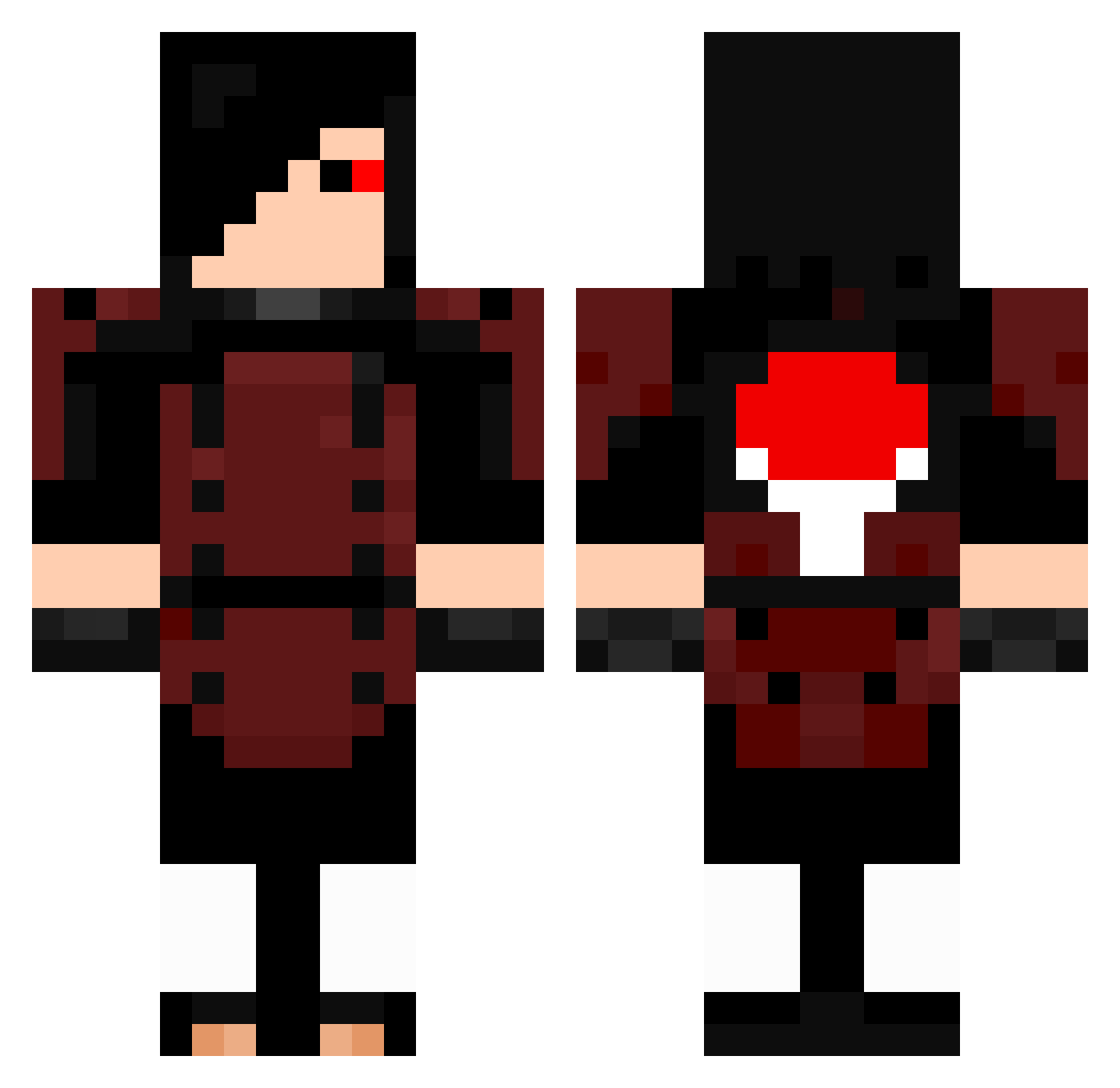 AnnHelen97 Minecraft skin, front and back view