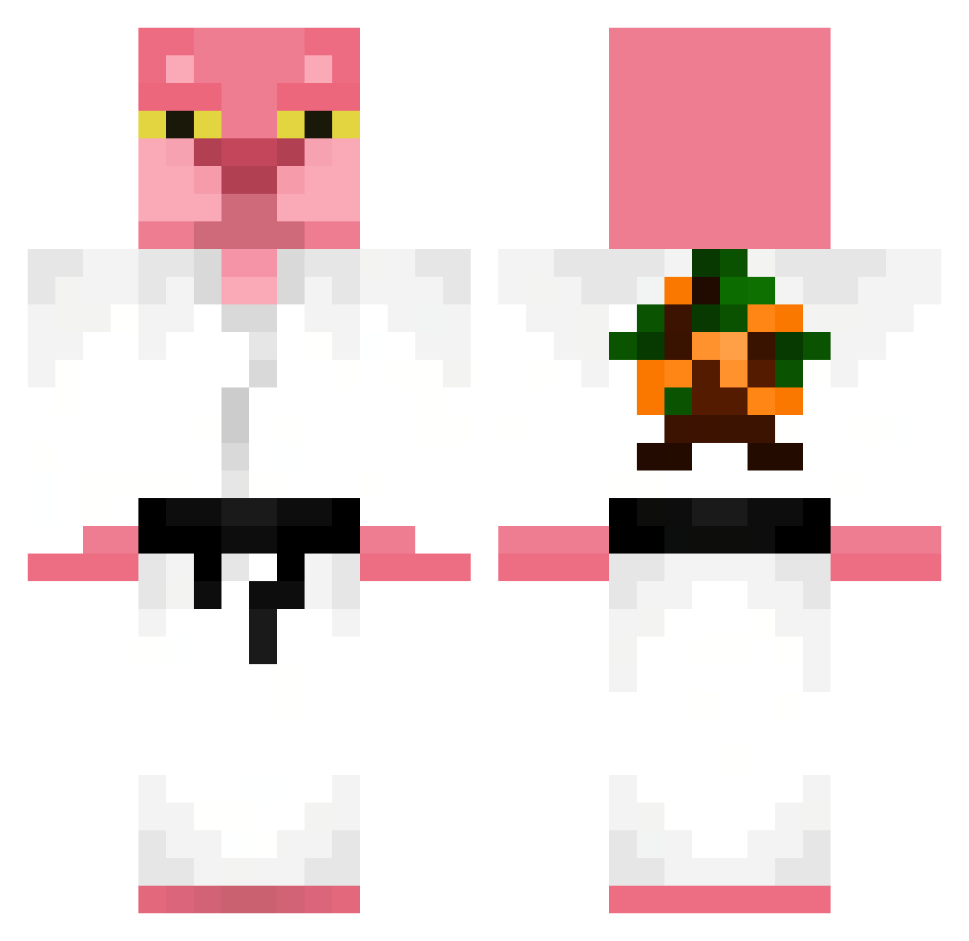 Johnny7914 Minecraft skin, front and back view