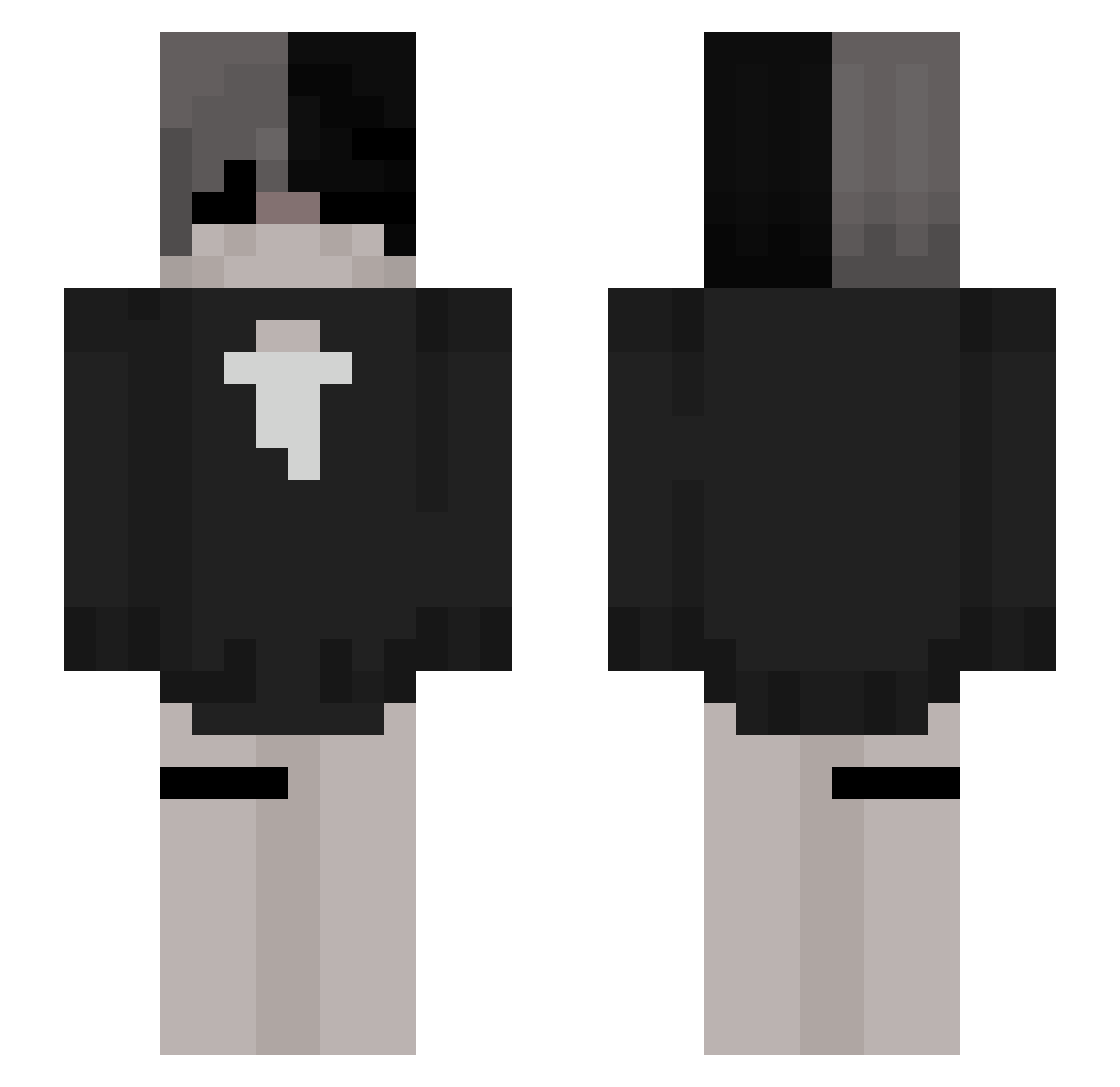 tls1_3 Minecraft skin, front and back view